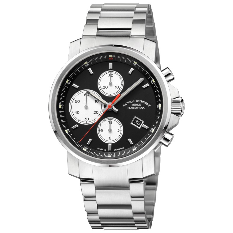Nautische Instrumente Glashütte Mühle Uhr - Silber